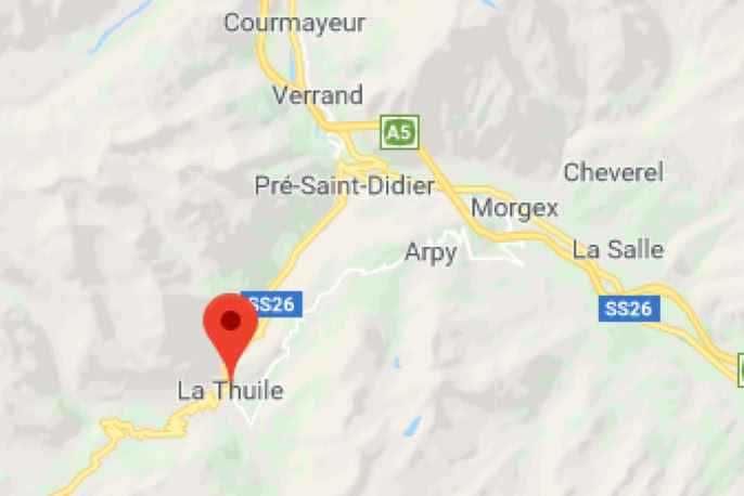 map of La Thuile